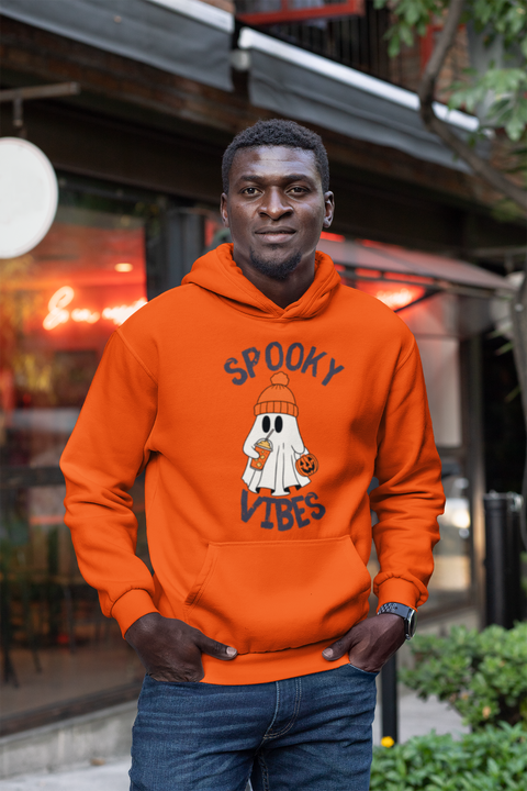 MENS BOYS SPOOKY HALLOWEEN HOODIE