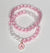 SHADES OF PINK LETTER "A" CHARM BRACELET