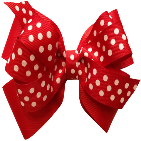 "DOTTIE" HAIR BOW HAIR BARRETTE CLIP ACCESSORY