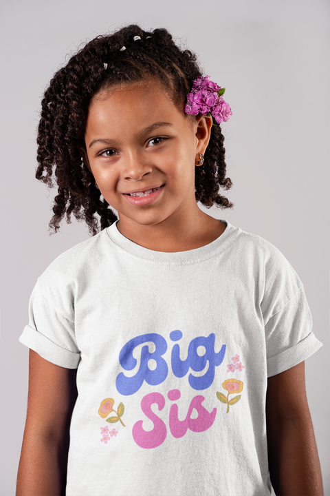 "BIG SIS" KIDS GIRLS WOMEN T-SHIRTS